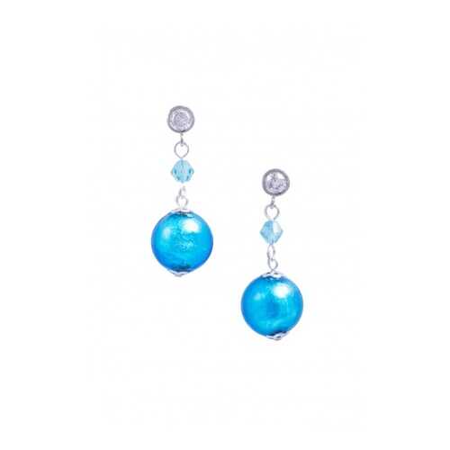 Серьги Perla Appeso Argento 09030533 голубые в Pull and Bear