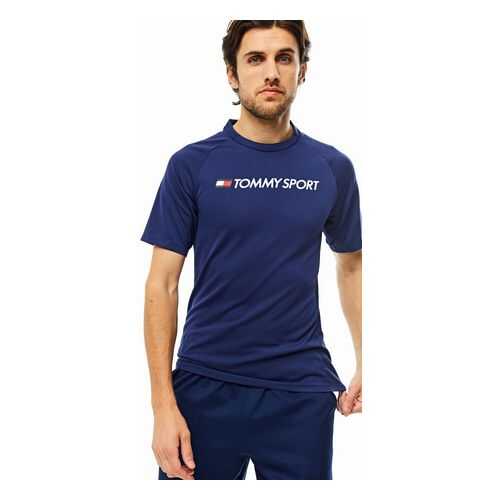 Футболка мужская Tommy Sport S20S200357 синяя S в Pull and Bear