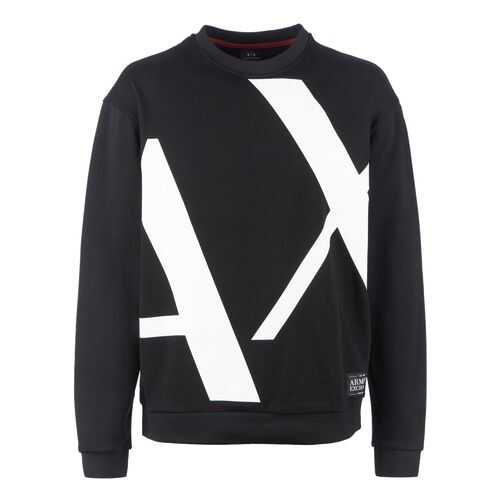 Свитшот мужской Armani Exchange 3HZMFD ZJ1NZ черный XL в Pull and Bear