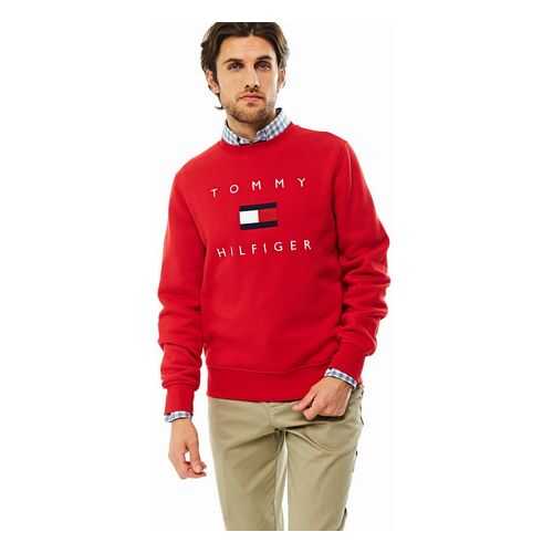 Свитшот мужской Tommy Hilfiger MW0MW14204 красный L в Pull and Bear