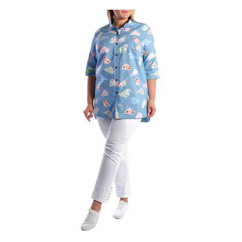 Блуза женская Forus 18068-A голубая 50 RU в Pull and Bear