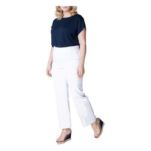 Брюки женские НЕЗНАКОМКА 05.9325.2281 белые 48 RU в Pull and Bear
