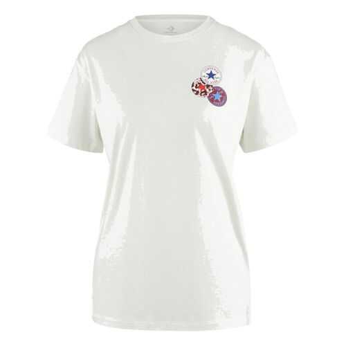 Футболка женская Converse 10019115103 белая XS в Pull and Bear