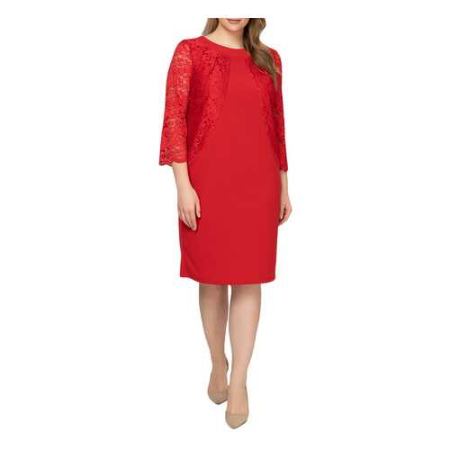Платье женское OLSI 1905031/3 красное 60 RU в Pull and Bear