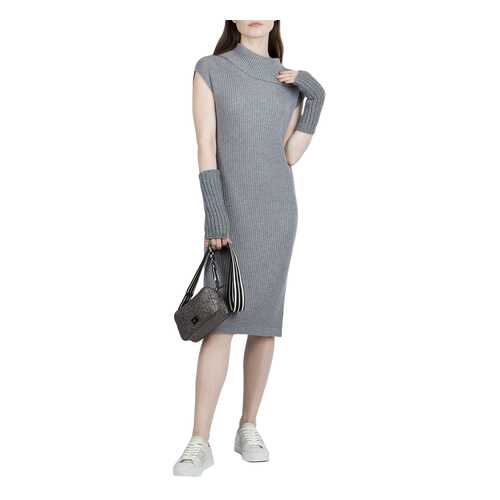 Платье женское Peserico 100807 серое 42 IT в Pull and Bear